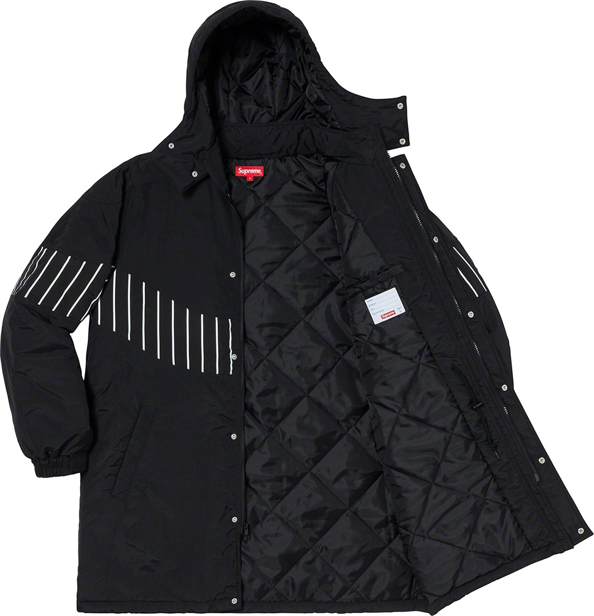 Pinstripe Panel Sports Parka view 18
